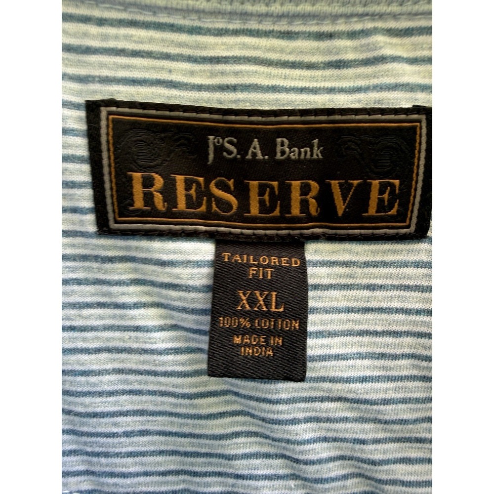 Jos A. Bank Reserve Collection Tailored Fit Short Sleeve Open Collar Polo XXL